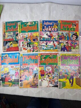 Vintage Jughead and Jugheads Jokes Comic Lot of 8 Issues Archie Comics 1970s